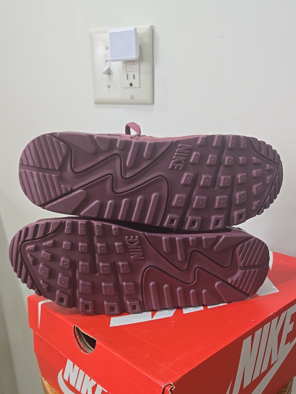 Nike Air Max 90 Premium "Vintage Wine" 2017 Shoes Rare Size Mens 10.5 - Picture 11 of 16